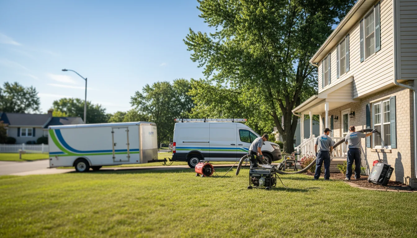 Flooded Basement Restoration And Cleanup With Repair in Easton, MO near me